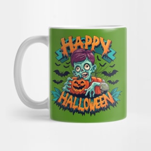 Happy Halloween Zombie Mug